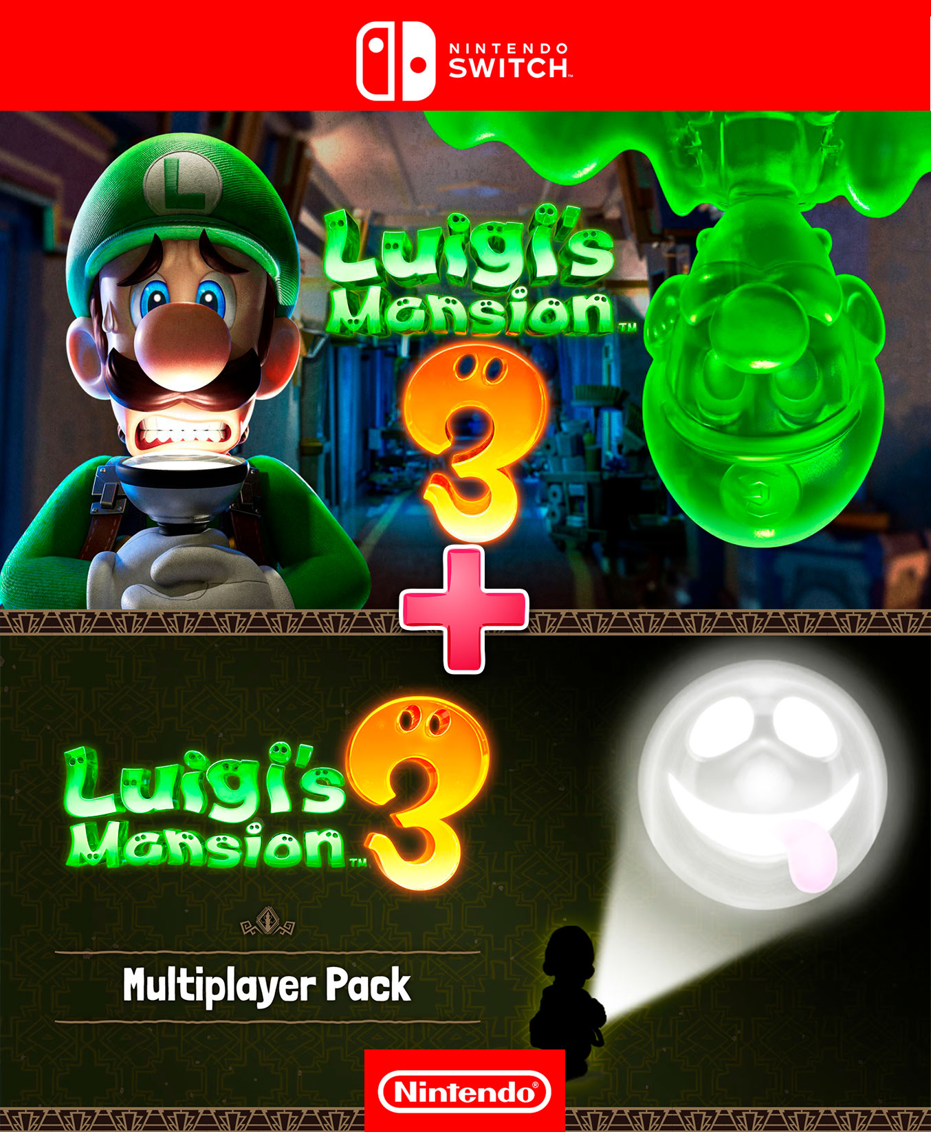 Luigi's Mansion 3 - Nintendo Switch Plus Multiplayer Pack