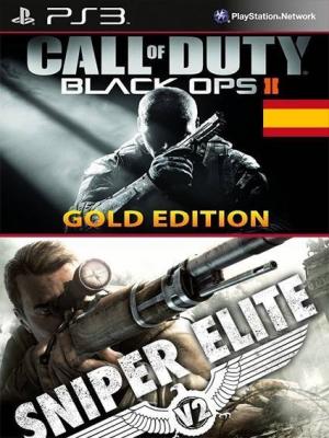 2 JUEGOS EN 1 Gold Edition de Call of Duty: Black Ops II en Español INCLUYE DLC REVOLUTION mas Sniper Elite V2
