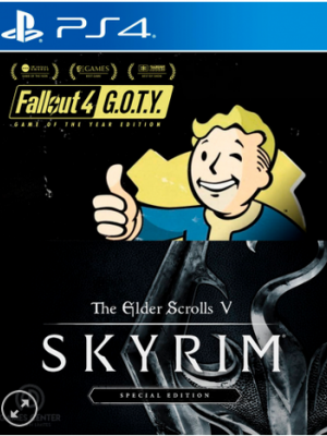 Skyrim Special Edition mas Fallout 4 GOTY Bundle PS4