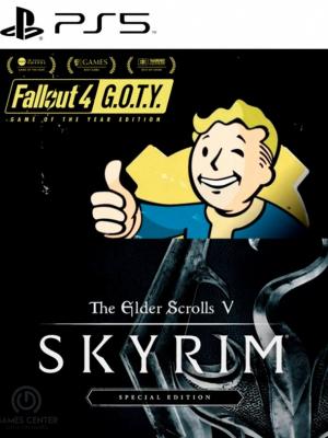 Skyrim Special Edition + Fallout 4 G.O.T.Y. Bundle PS5