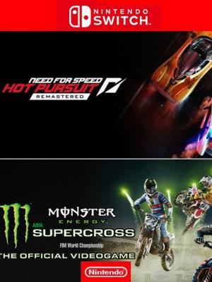 NEED FOR SPEED HOT PURSUIT REMASTERED mas Monster Energy Supercross The Official Videogame - NINTENDO SWITCH