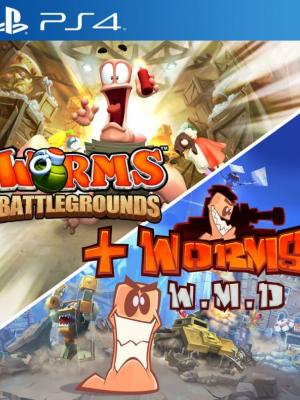Worms Battlegrounds mas Worms W M D PS4
